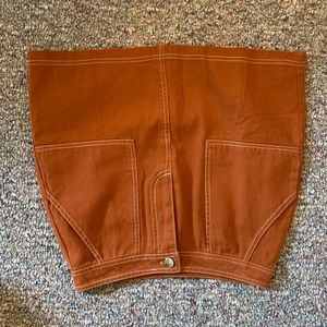 Burnt orange skirt